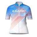 Dámsky cyklistický dres CUBE CMPT Teamline white