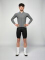 PISSEI Primapelle Winter Grigio Melange winter cyklistický dres