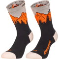 Ponožky Dynafit TRAVERSE CREW  0911 black out ULTRA ORANGE 
