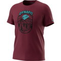 Pánske tričko Dynafit Graphic Cotton burgundy HORIZON 6561