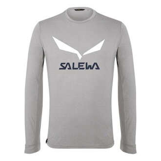 Tričko Salewa SOLIDLOGO DRY 0624 sivé