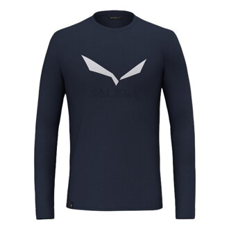 Tričko Salewa SOLIDLOGO DRY 3966 navy blazer