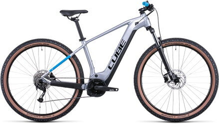 Elektrobicykel CUBE Reaction Hybrid Performance 500 polarsilver blue 2022