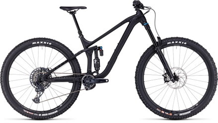 Celoodpružený bicykel CUBE Stereo ONE77 Pro 29 black anodized 2023