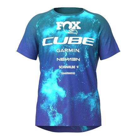 Detský dres CUBE ROOKIE X actionteam blue green