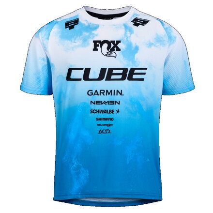 Detský dres CUBE MTB ROOKIE X Actionteam white