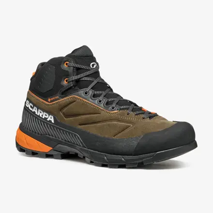 SCARPA RAPID XT MID GTX Caribou Brown / Rust Orange topánky