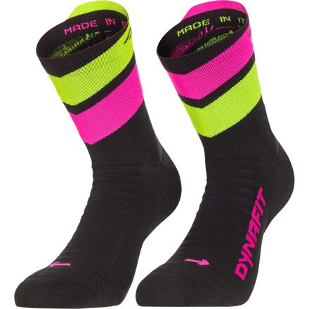 Ponožky Dynafit Ultra Mid 0913 black out PINK GLO