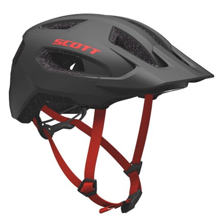 Prilba Scott Supra dark grey red UNI model 2023