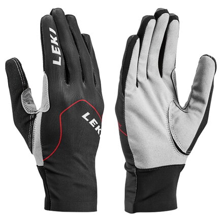 Rukavice Leki Nordic Skin, black-red-graphite