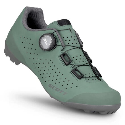 Scott Gravel Pro – dámske cyklistické tretry green/grey na gravel / MTB