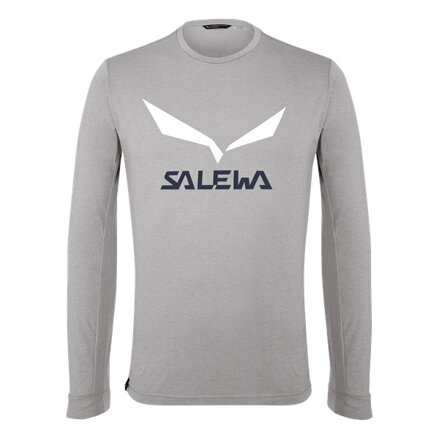 Tričko Salewa SOLIDLOGO DRY 0624 sivé