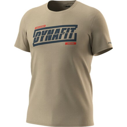 Pánske tričko Dynafit Graphic Cotton rock khaki TABLOID 5261