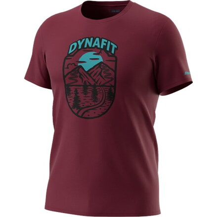 Pánske tričko Dynafit Graphic Cotton burgundy HORIZON 6561