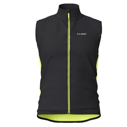 Pánska vesta Cube Wind Gilet CMPT black/yellow