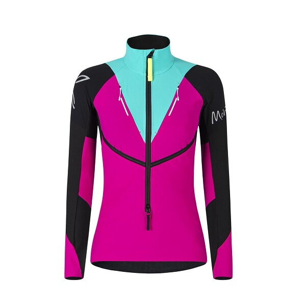 Dámska mikina Montura Slick Maglia W BLACK/INTENSE VIOLE Dámska mikina Montura Slick Maglia W BLACK/INTENSE VIOLE