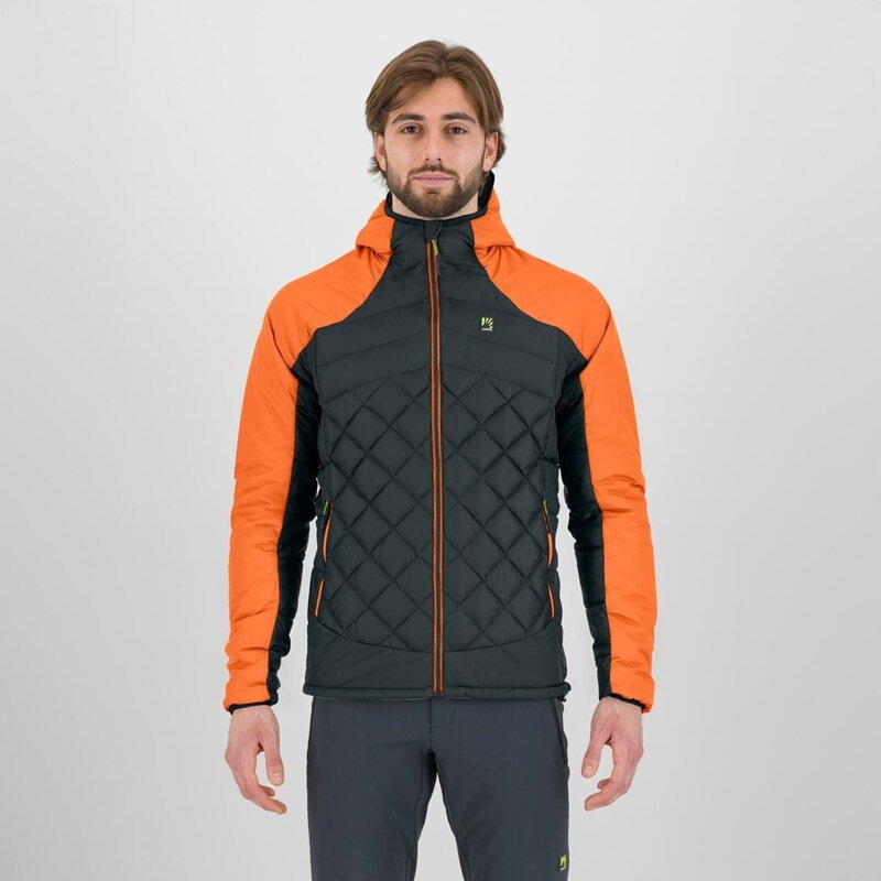 Pánska bunda Karpos Lastei Active PLUS WOODL.GRAY/VIBR.ORANGE 023