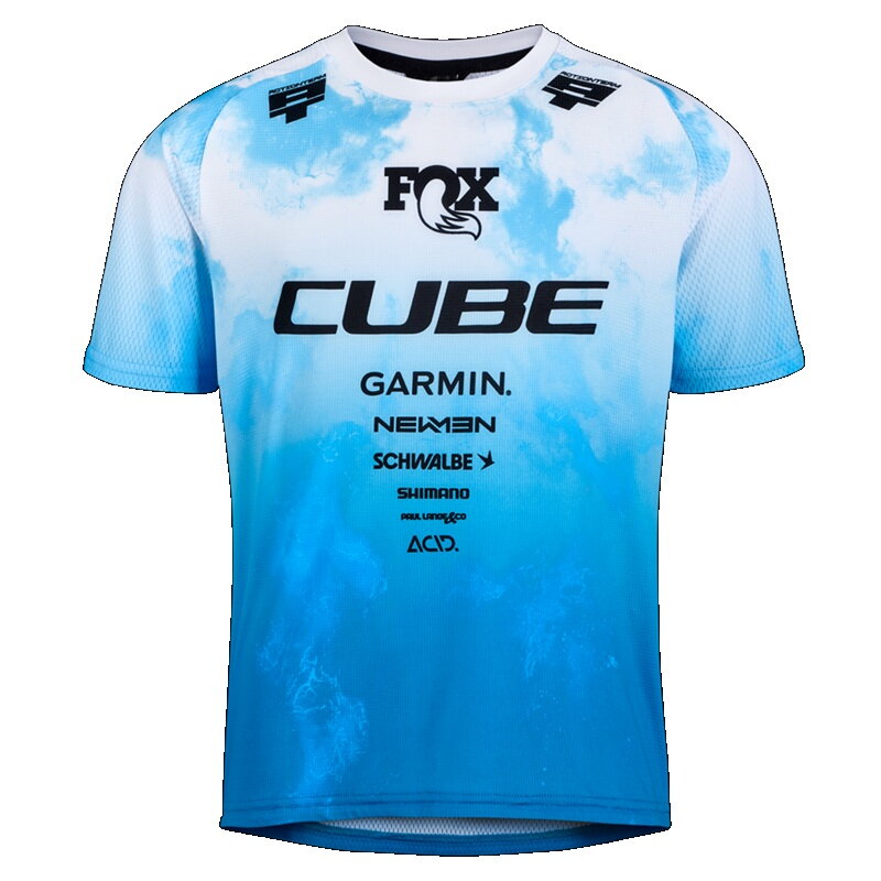 Detský dres CUBE MTB ROOKIE X Actionteam white