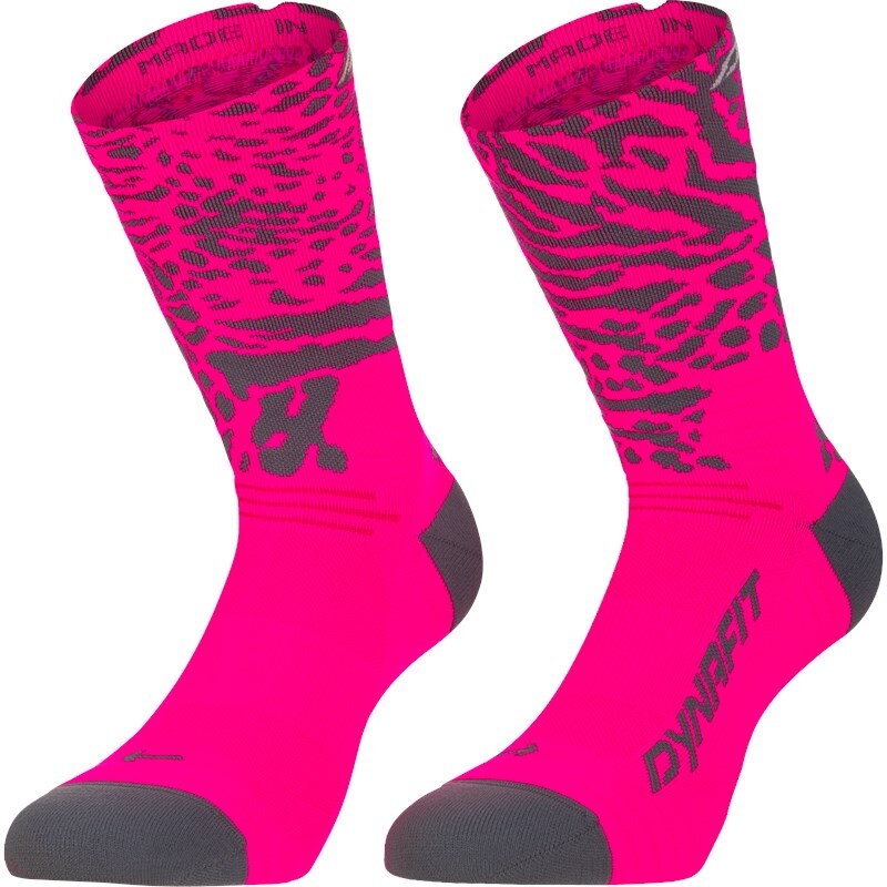 Ponožky Dynafit Run Wild Crew 6071 pink glow