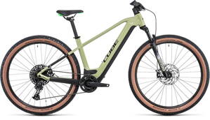 E-bicykel CUBE Reaction Hybrid EXC 750 green´n´flashgreen 2022