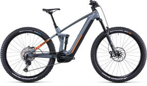 E-bicykel CUBE Stereo Hybrid 140 HPC SL 750 flashgrey orange 2022